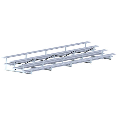 Bleacher - 27 ft. (4 Row - Double Foot Plank) - All Aluminum